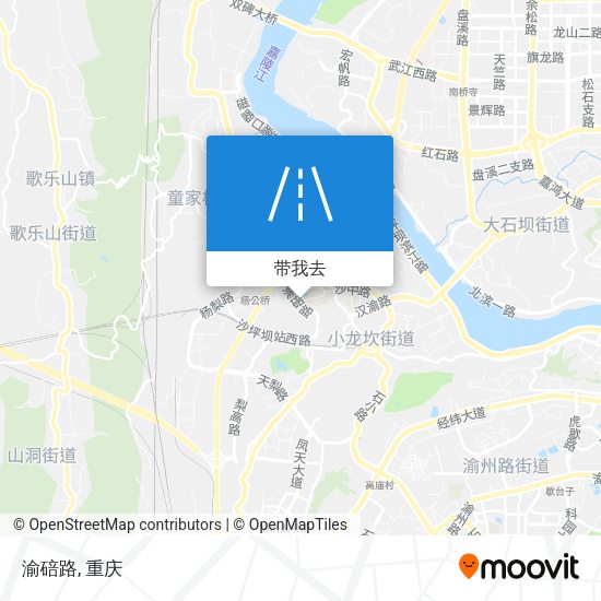 渝碚路地图
