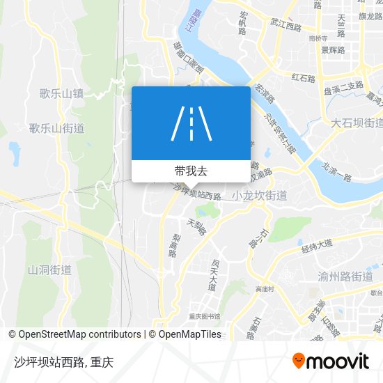 沙坪坝站西路地图