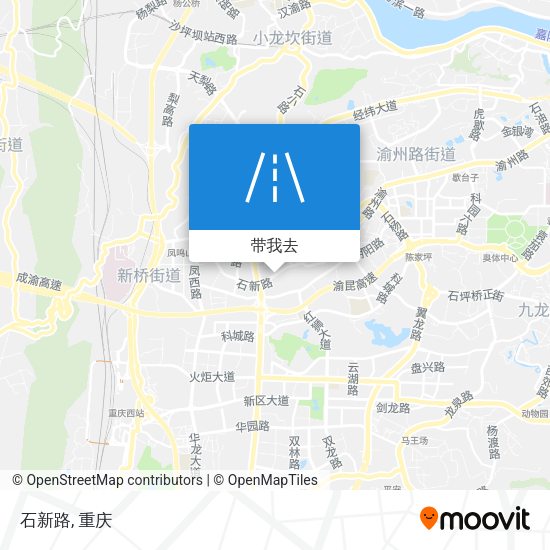 石新路地图