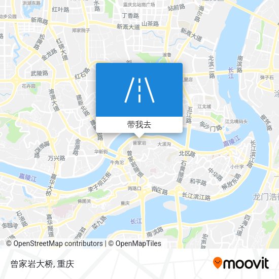 曾家岩大桥地图