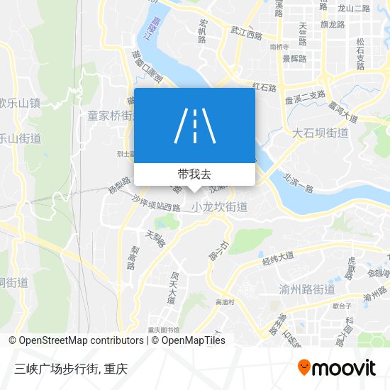 三峡广场步行街地图