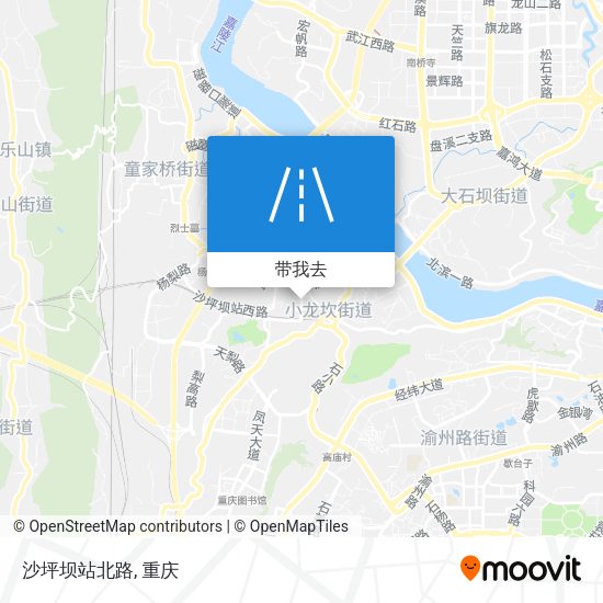 沙坪坝站北路地图