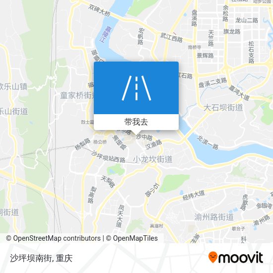 沙坪坝南街地图