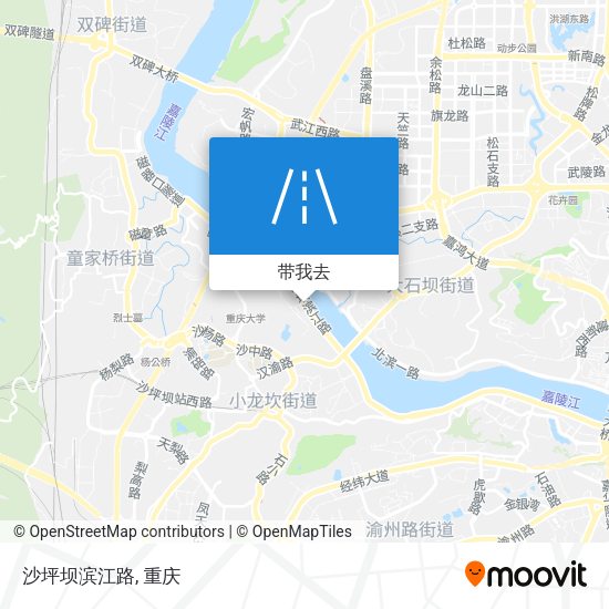 沙坪坝滨江路地图