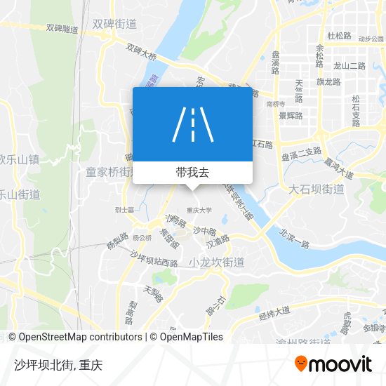 沙坪坝北街地图