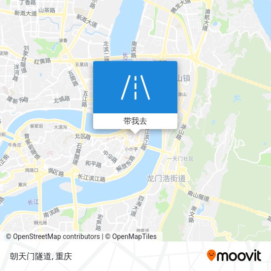 朝天门隧道地图