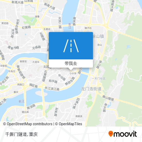 千厮门隧道地图