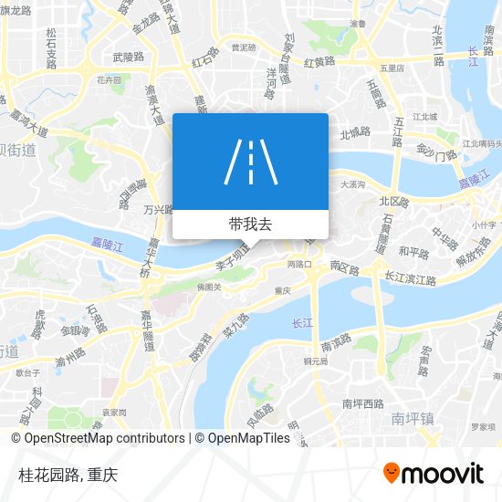 桂花园路地图