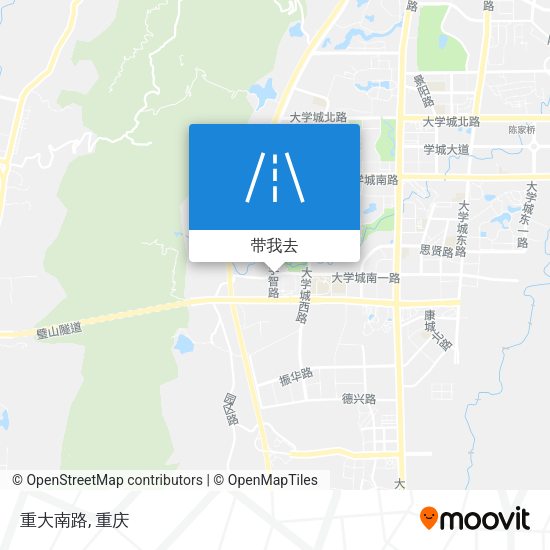 重大南路地图