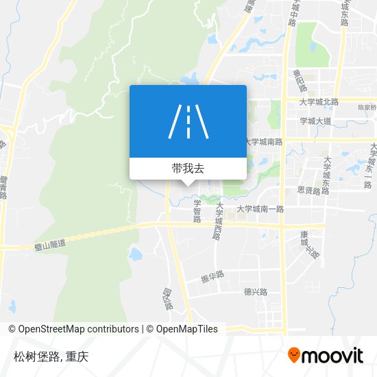 松树堡路地图