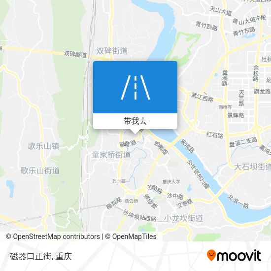 磁器口正街地图