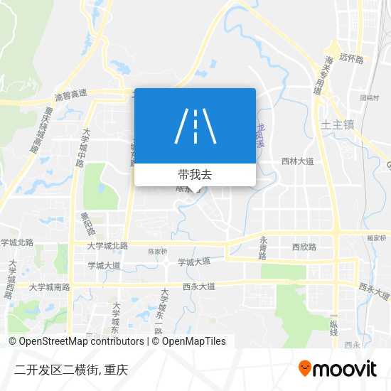 二开发区二横街地图