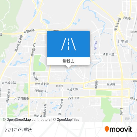 沿河西路地图