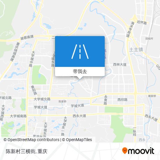 陈新村三横街地图