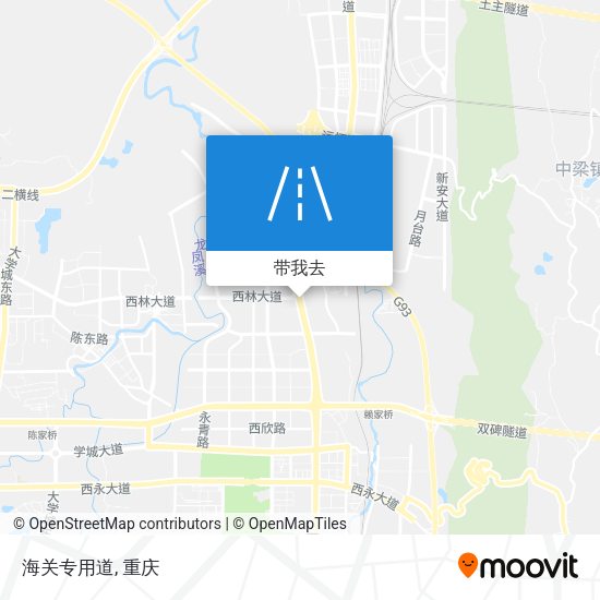 海关专用道地图