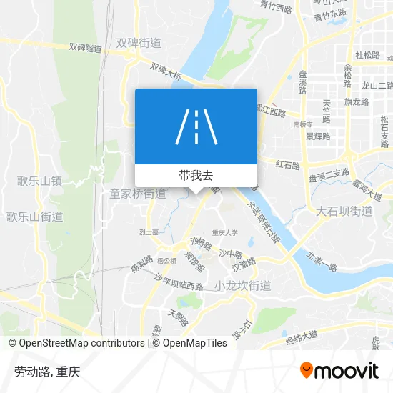 劳动路地图