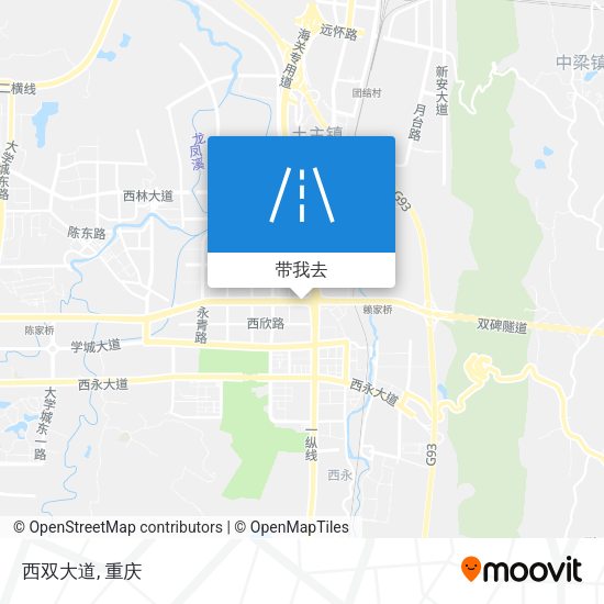 西双大道地图