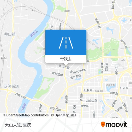 天山大道地图