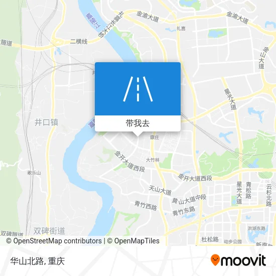 华山北路地图