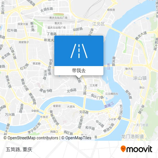 五简路地图