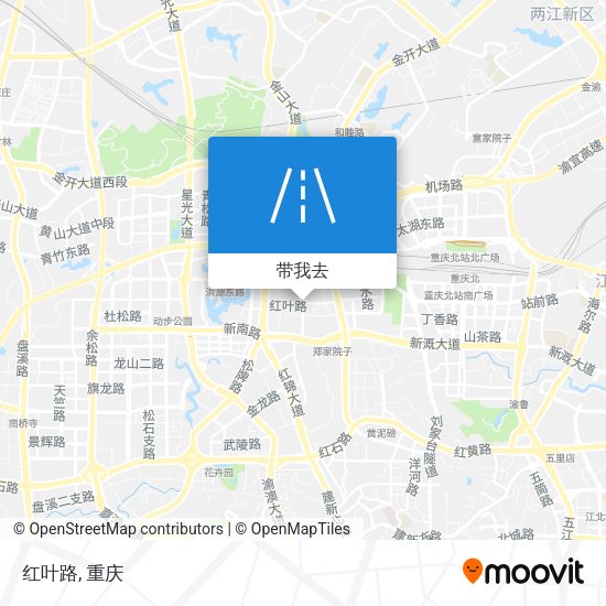 红叶路地图