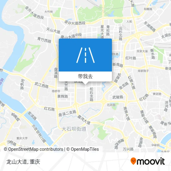 龙山大道地图