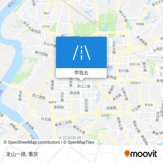 龙山一路地图