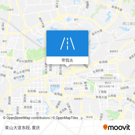 黄山大道东段地图