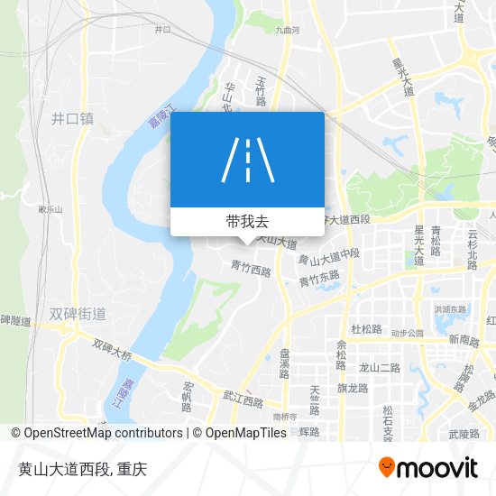 黄山大道西段地图