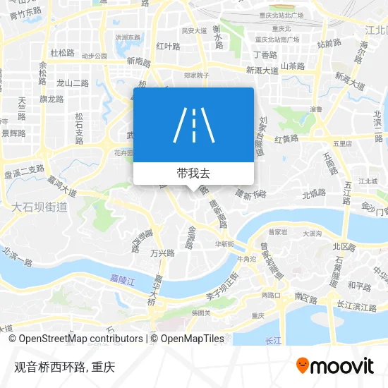 观音桥西环路地图