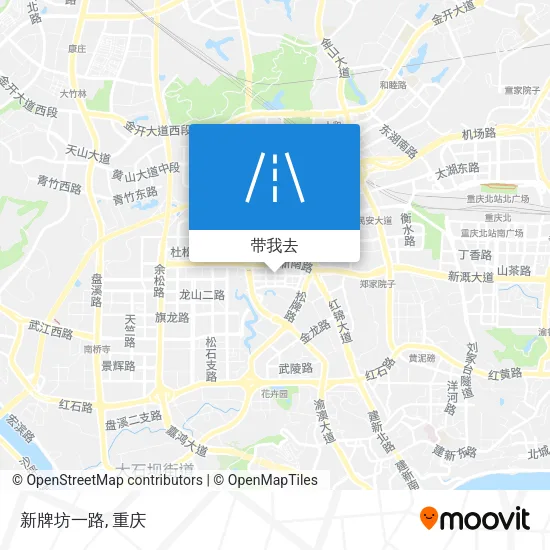 新牌坊一路地图