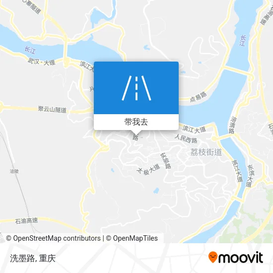 洗墨路地图