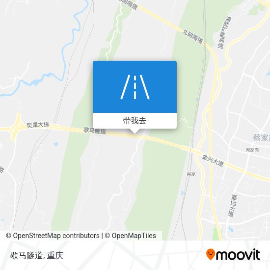 歇马隧道地图