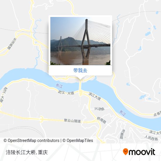 涪陵长江大桥地图