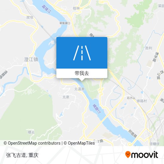 张飞古道地图