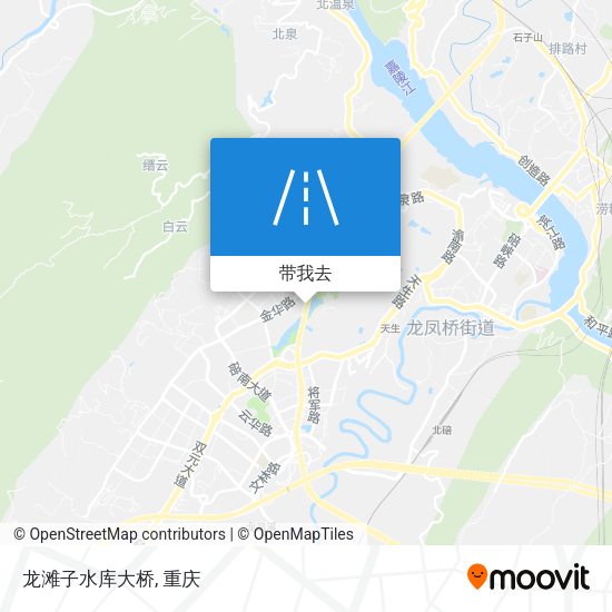 龙滩子水库大桥地图