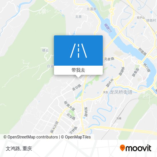 文鸿路地图