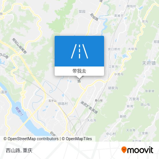 西山路地图