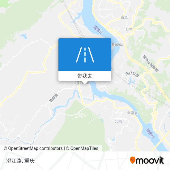 澄江路地图