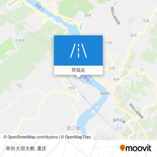 草街大坝大桥地图