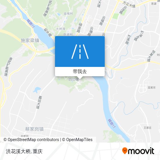 洪花溪大桥地图