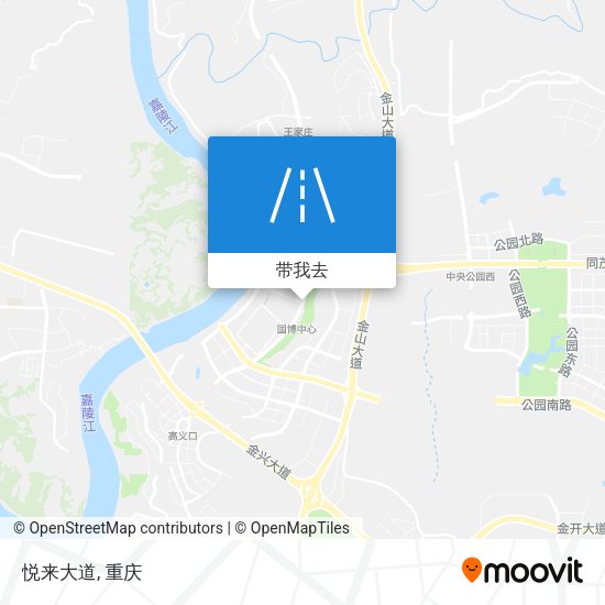 悦来大道地图