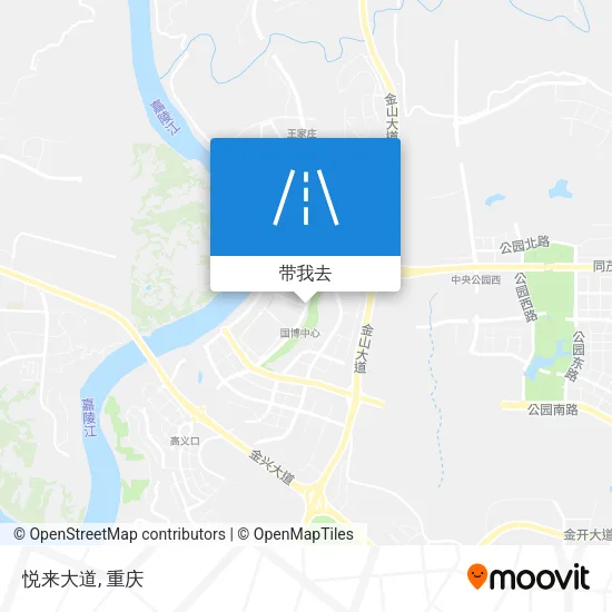 悦来大道地图