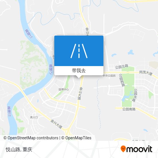 悦山路地图