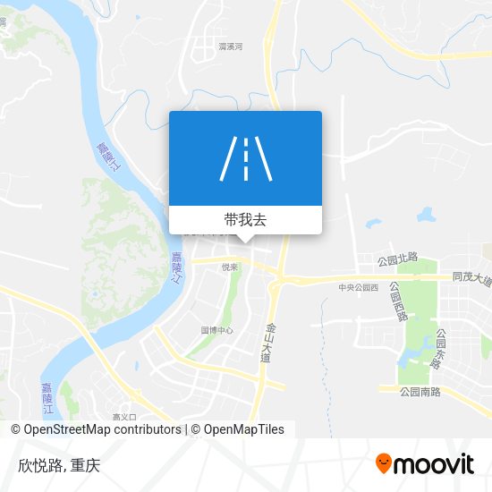 欣悦路地图