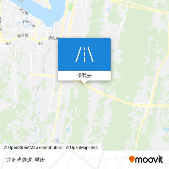 龙洲湾隧道地图