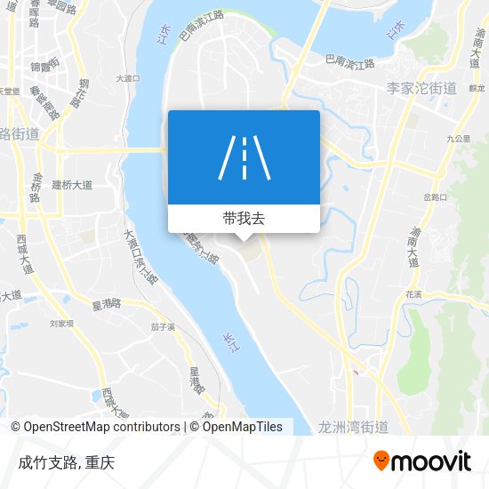 成竹支路地图