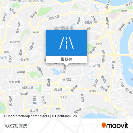 彩虹路地图