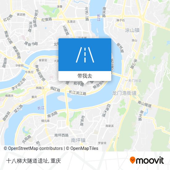 十八梯大隧道遗址地图