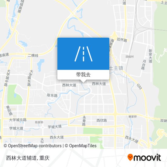 西林大道辅道地图